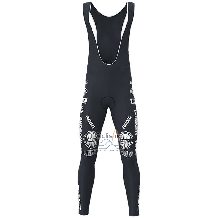 Androni Giocattoli Ropa Ciclismo Culotte Largo 2021 Hombre Mangas Largas Blanco Rojo